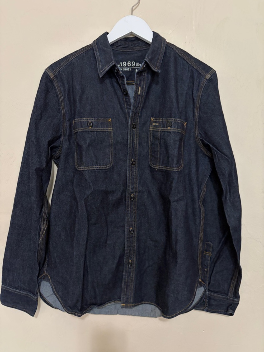 GAP 1969 Dark Denim Shirt. Never Worn. New without Tags!